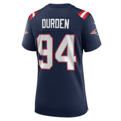 Cory Durden  Women's Team Game Jersey - New England Patriots