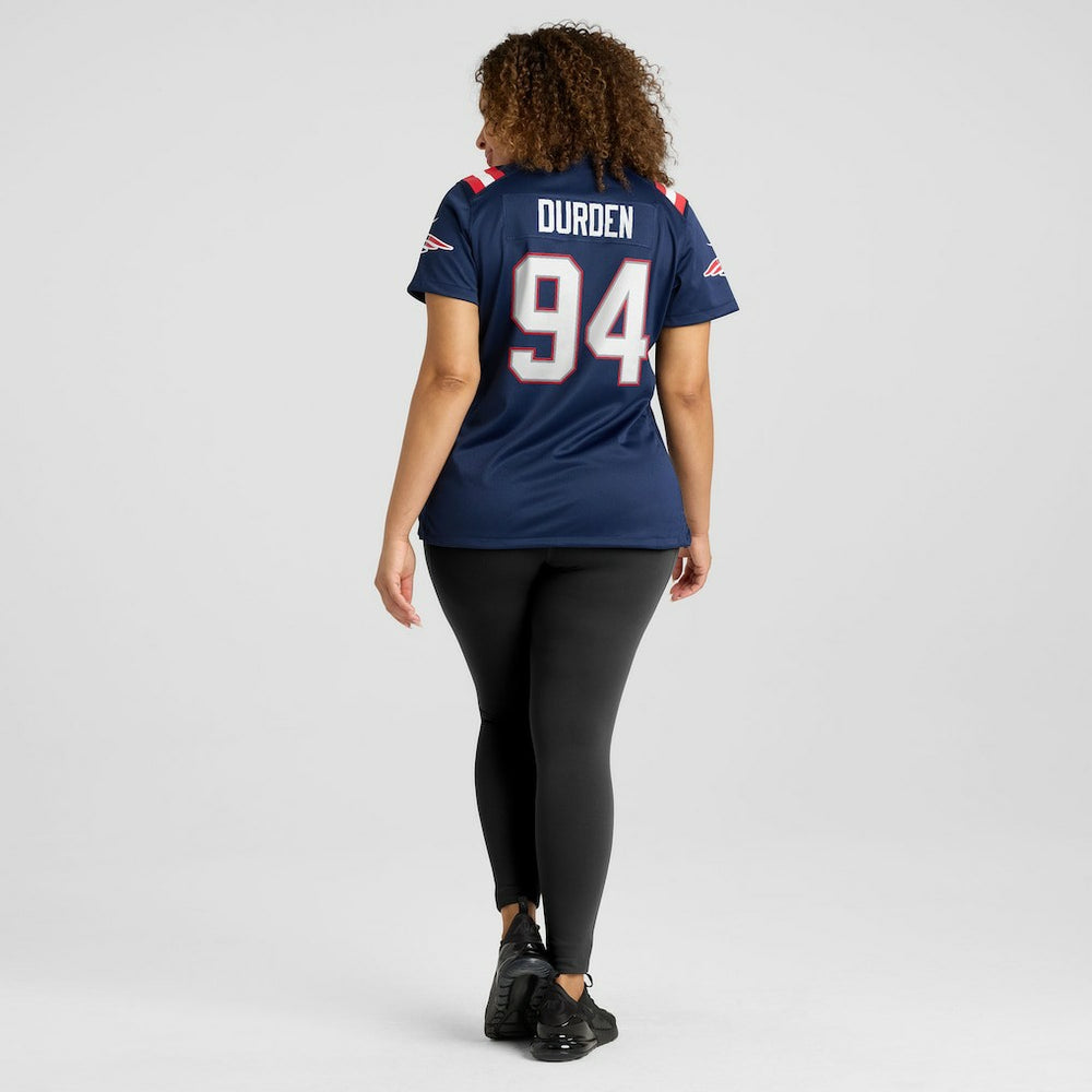 Cory Durden  Women's Team Game Jersey - New England Patriots