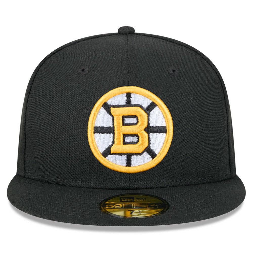 NHL Black Boston Bruins New Era Core 59FIFTY Fitted Hat