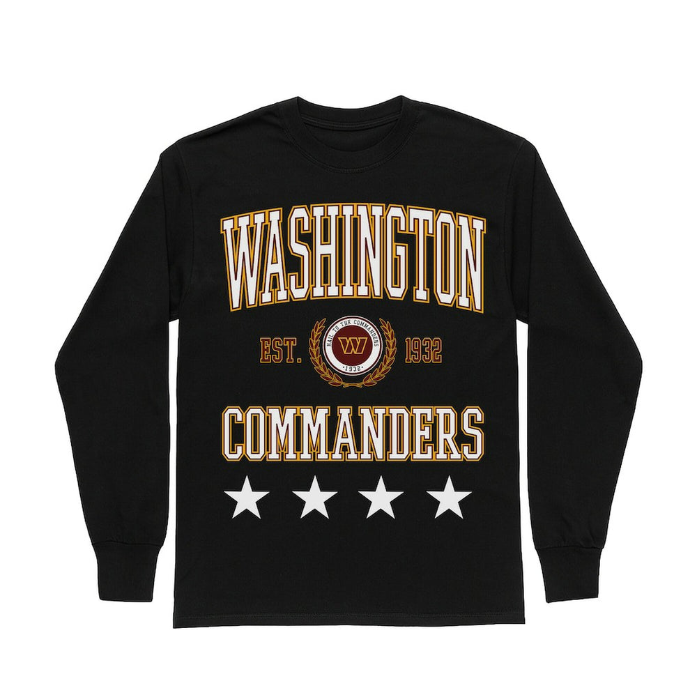 Gameday Couture Women's Oversized Everyday Star Long Sleeve T-Shirt - Washington Commanders
