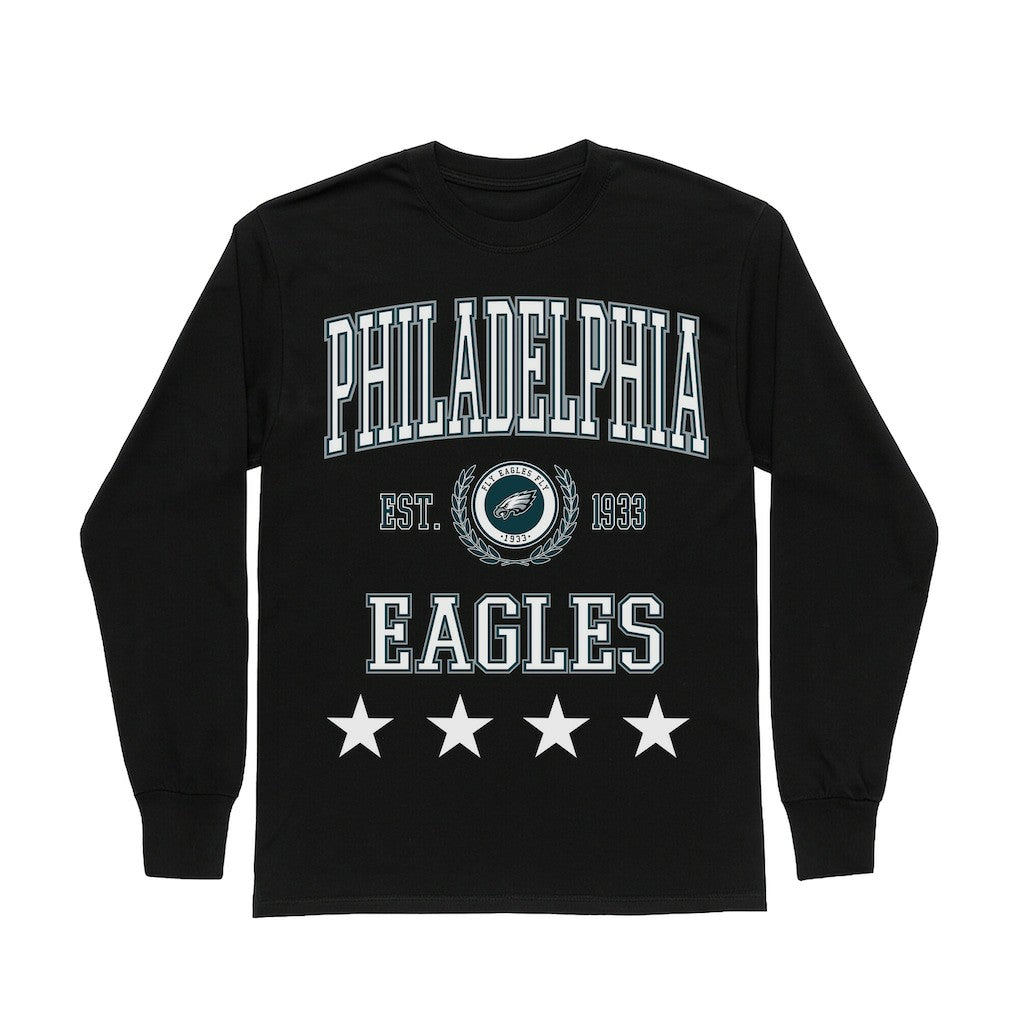 Gameday Couture Women's Oversized Everyday Star Long Sleeve T-Shirt - Philadelphia Eagles