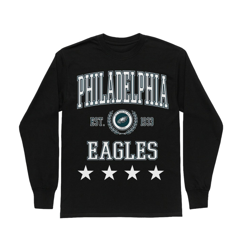 Gameday Couture Women's Oversized Everyday Star Long Sleeve T-Shirt - Philadelphia Eagles