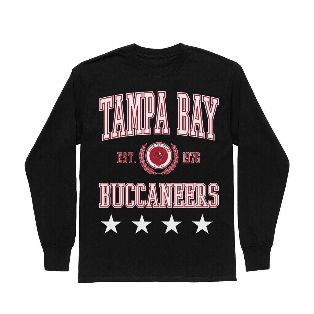 Gameday Couture Women's Oversized Everyday Star Long Sleeve T-Shirt - Tampa Bay Buccaneers