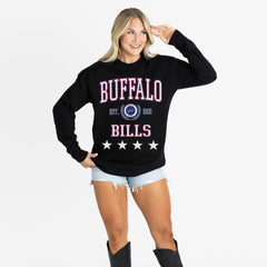 Gameday Couture Women's Oversized Everyday Star Long Sleeve T-Shirt - Buffalo Bills