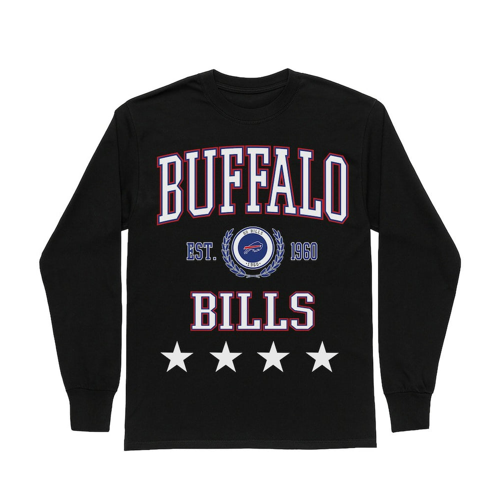 Gameday Couture Women's Oversized Everyday Star Long Sleeve T-Shirt - Buffalo Bills