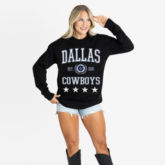 Gameday Couture Women's Oversized Everyday Star Long Sleeve T-Shirt - Dallas Cowboys