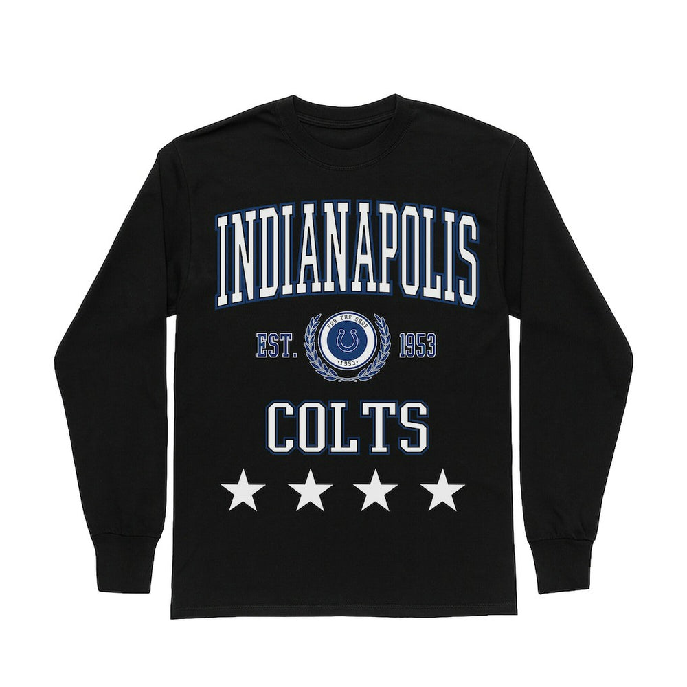 Gameday Couture Women's Oversized Everyday Star Long Sleeve T-Shirt - Indianapolis Colts