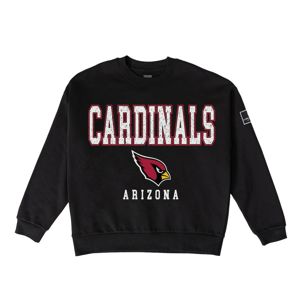 Gameday Couture Women's Oversized Level Up Black Label Premium Fleece Sweatshirt - Arizona Cardinals