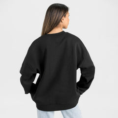 Gameday Couture Women's Oversized Victory Lane Black Label Premium Fleece Sweatshirt - Cleveland Browns