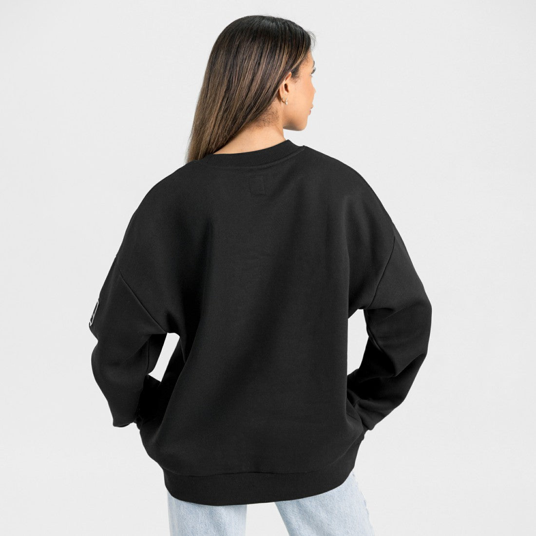 Gameday Couture Women's Oversized Victory Lane Black Label Premium Fleece Sweatshirt - New York Jets