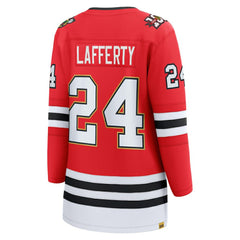 NHL Red Sam Lafferty Chicago Blackhawks Fanatics Women's Centennial Breakaway Player Jersey