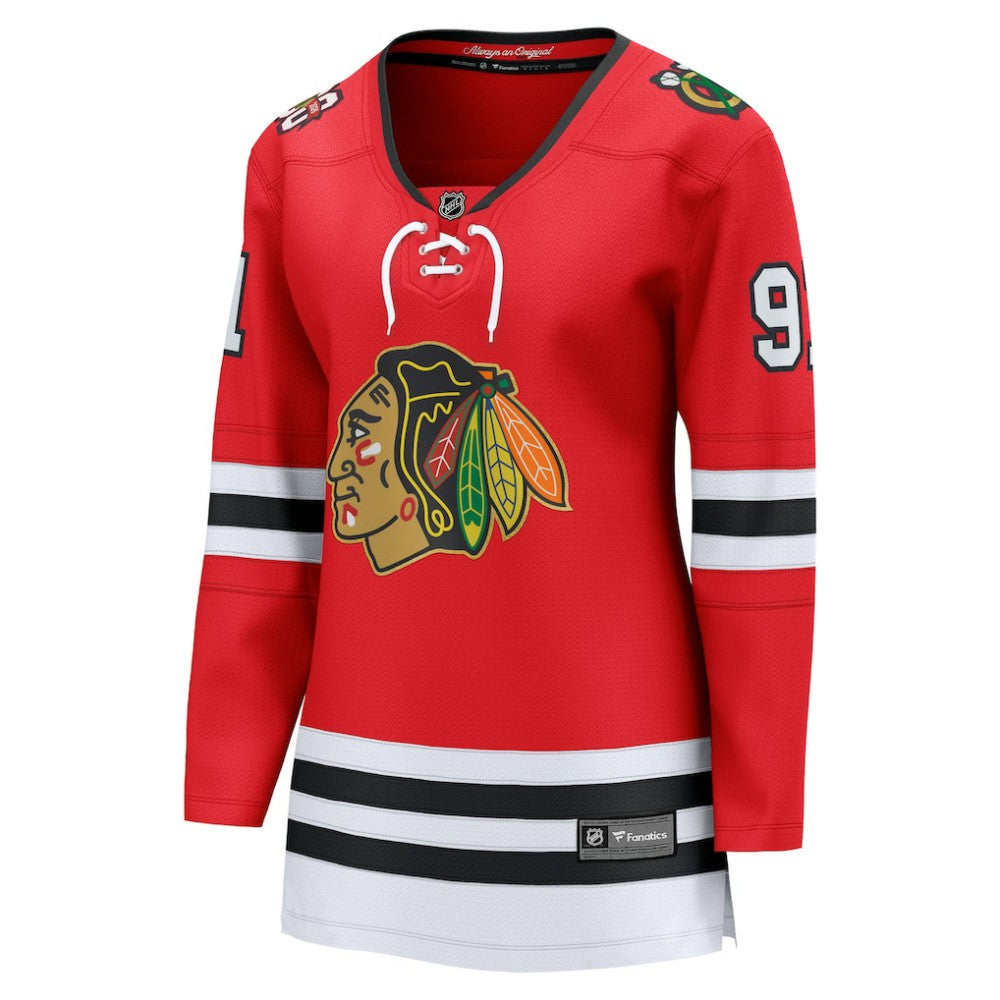 NHL Red Frank Nazar Chicago Blackhawks Fanatics Women's Centennial Breakaway Player Jersey