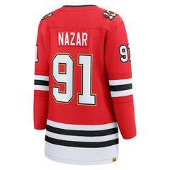 NHL Red Frank Nazar Chicago Blackhawks Fanatics Women's Centennial Breakaway Player Jersey