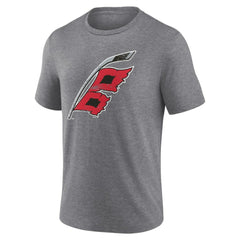 NHL Gray Carolina Hurricanes Heritage Custom Tri-Blend T-Shirt