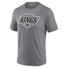 NHL Gray Los Angeles Kings Heritage Custom Tri-Blend T-Shirt