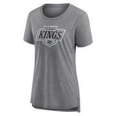 NHL Gray Los Angeles Kings Women's Heritage Custom Tri-Blend T-Shirt