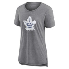 NHL Gray Toronto Maple Leafs Women's Heritage Custom Tri-Blend T-Shirt