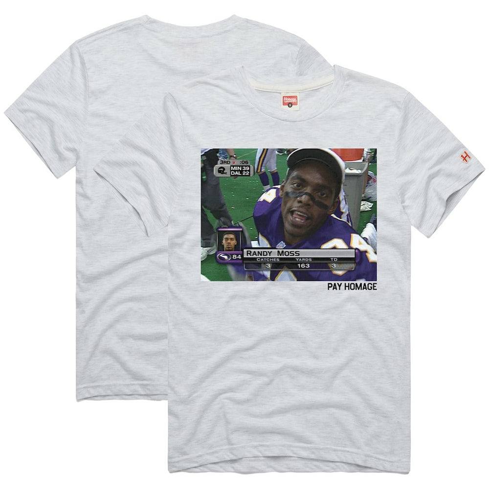 Randy Moss  Homage Unisex Pay Homage Tri-Blend T-Shirt - Minnesota Vikings