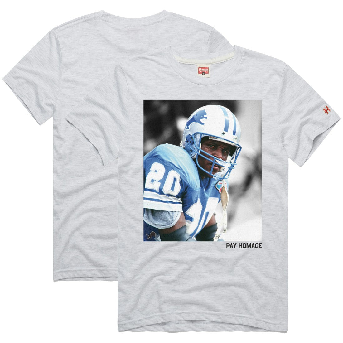 Barry Sanders  Homage Unisex Pay Homage Tri-Blend T-Shirt - Detroit Lions