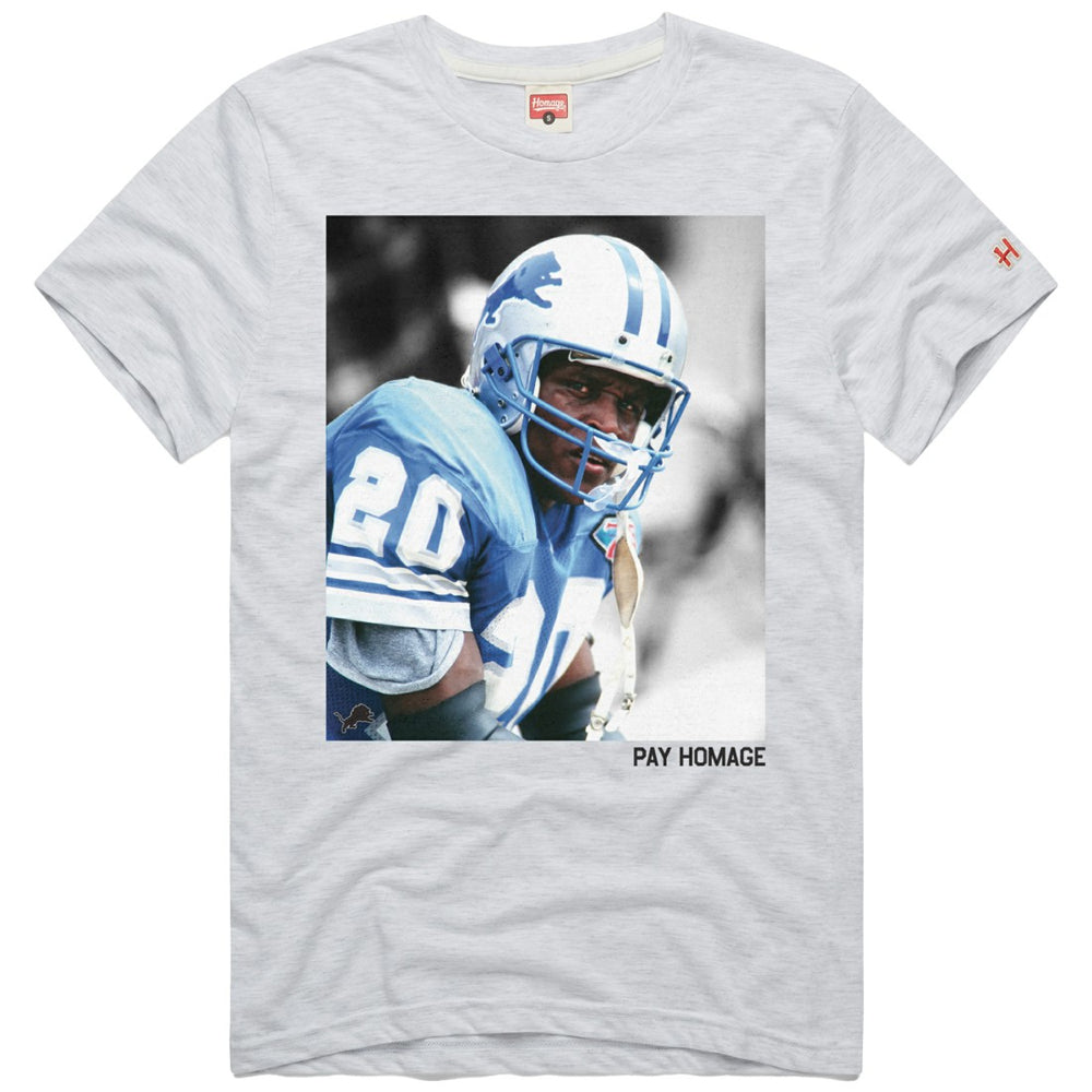 Barry Sanders  Homage Unisex Pay Homage Tri-Blend T-Shirt - Detroit Lions