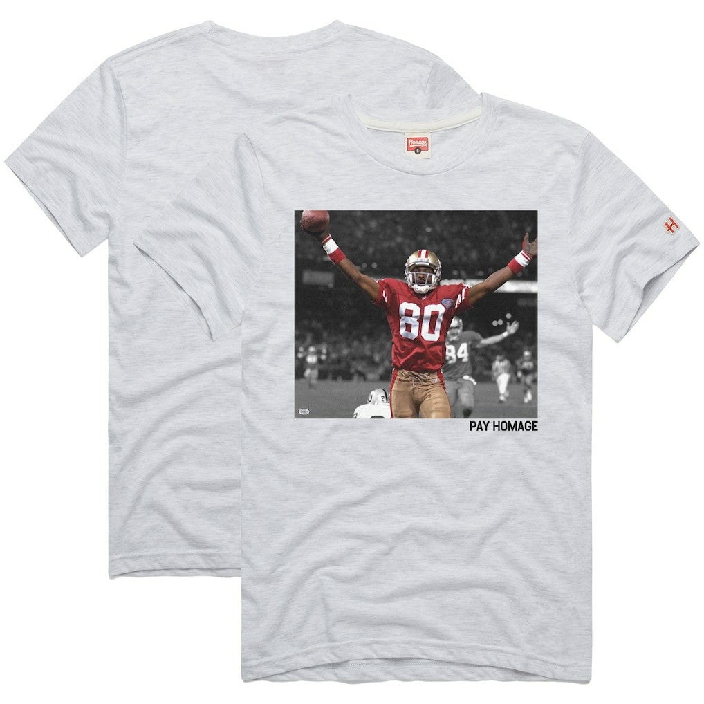 Jerry Rice  Homage Unisex Pay Homage Tri-Blend T-Shirt - San Francisco 49ers