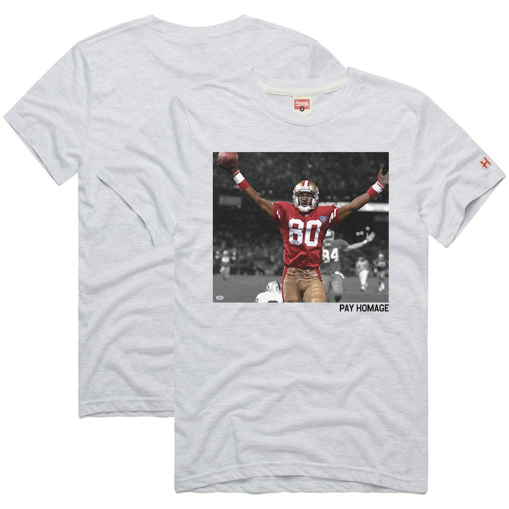Jerry Rice  Homage Unisex Pay Homage Tri-Blend T-Shirt - San Francisco 49ers