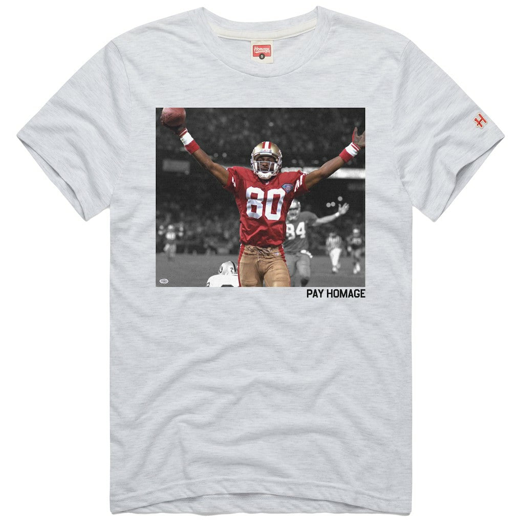 Jerry Rice  Homage Unisex Pay Homage Tri-Blend T-Shirt - San Francisco 49ers
