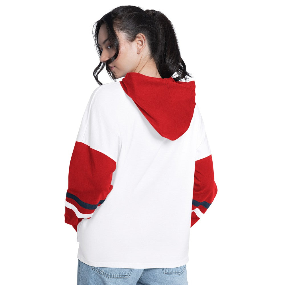 MLB St. Louis Cardinals G-III 4Her by Carl Banks Women's Key Player Oversized Hooded Long Sleeve T-Shirt