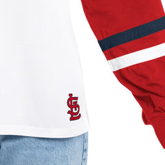 MLB St. Louis Cardinals G-III 4Her by Carl Banks Women's Key Player Oversized Hooded Long Sleeve T-Shirt