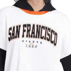 MLB San Francisco Giants G-III 4Her by Carl Banks Women's Key Player Oversized Hooded Long Sleeve T-Shirt