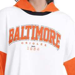 MLB Baltimore Orioles G-III 4Her by Carl Banks Women's Key Player Oversized Hooded Long Sleeve T-Shirt