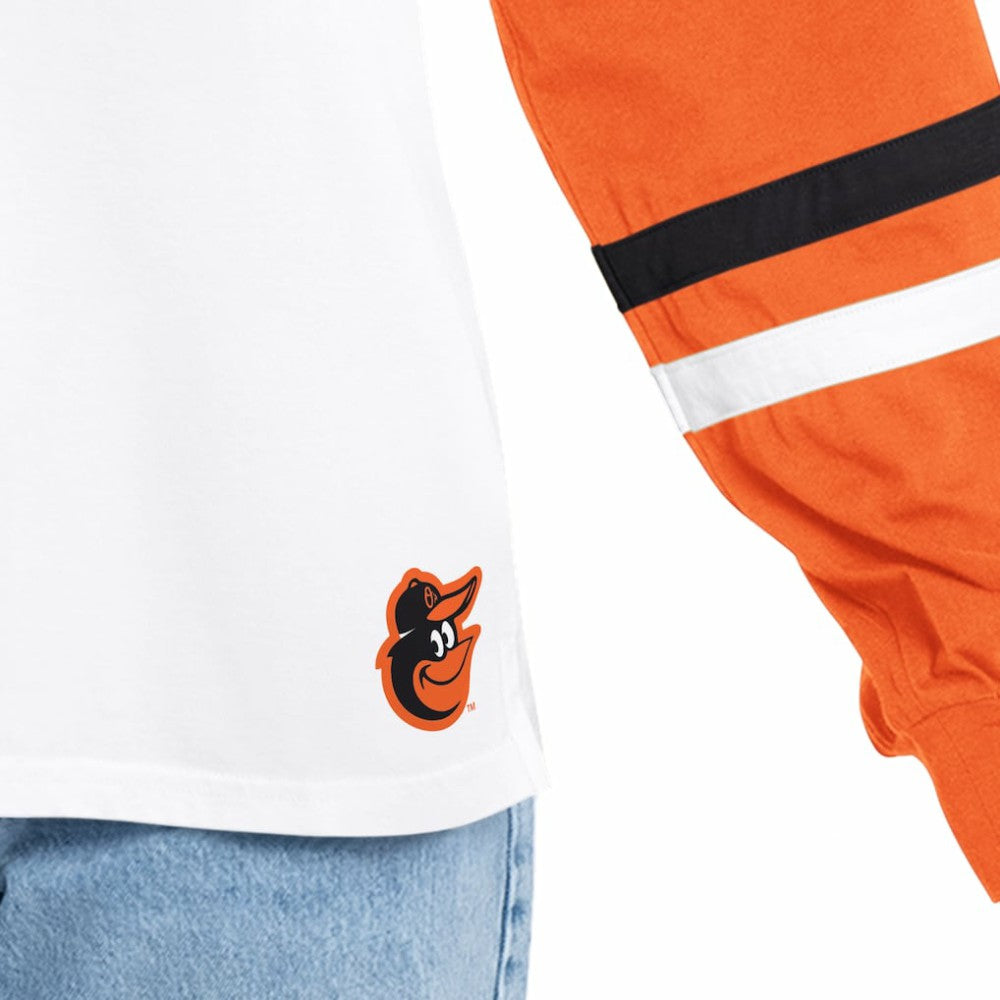 MLB Baltimore Orioles G-III 4Her by Carl Banks Women's Key Player Oversized Hooded Long Sleeve T-Shirt