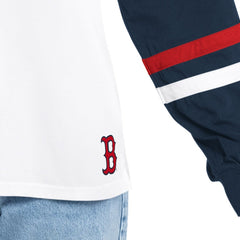 MLB Boston Red Sox G-III 4Her by Carl Banks Women's Key Player Oversized Hooded Long Sleeve T-Shirt