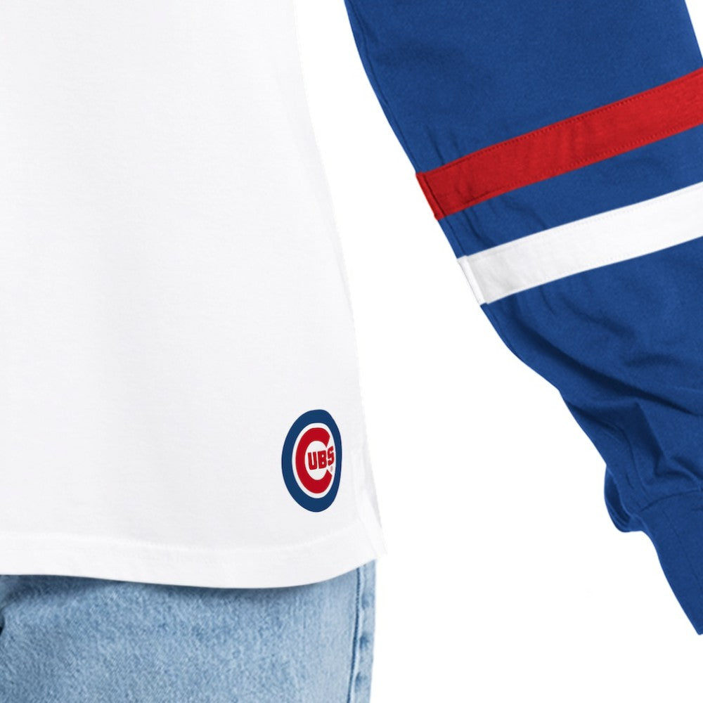 MLB Chicago Cubs G-III 4Her by Carl Banks Women's Key Player Oversized Hooded Long Sleeve T-Shirt