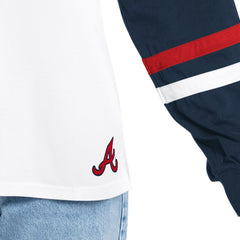 MLB Atlanta Braves G-III 4Her by Carl Banks Women's Key Player Oversized Hooded Long Sleeve T-Shirt