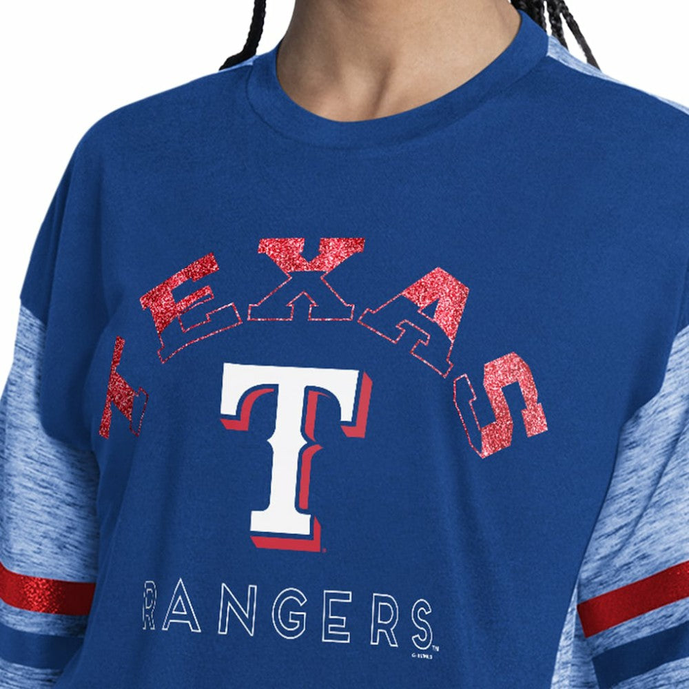 MLB Texas Rangers G-III 4Her by Carl Banks Women's Off-Season Oversized Top