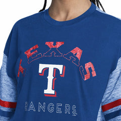 MLB Texas Rangers G-III 4Her by Carl Banks Women's Off-Season Oversized Top