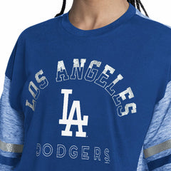 MLB Los Angeles Dodgers G-III 4Her by Carl Banks Women's Off-Season Oversized Top
