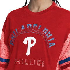 MLB Philadelphia Phillies G-III 4Her by Carl Banks Women's Off-Season Oversized Top