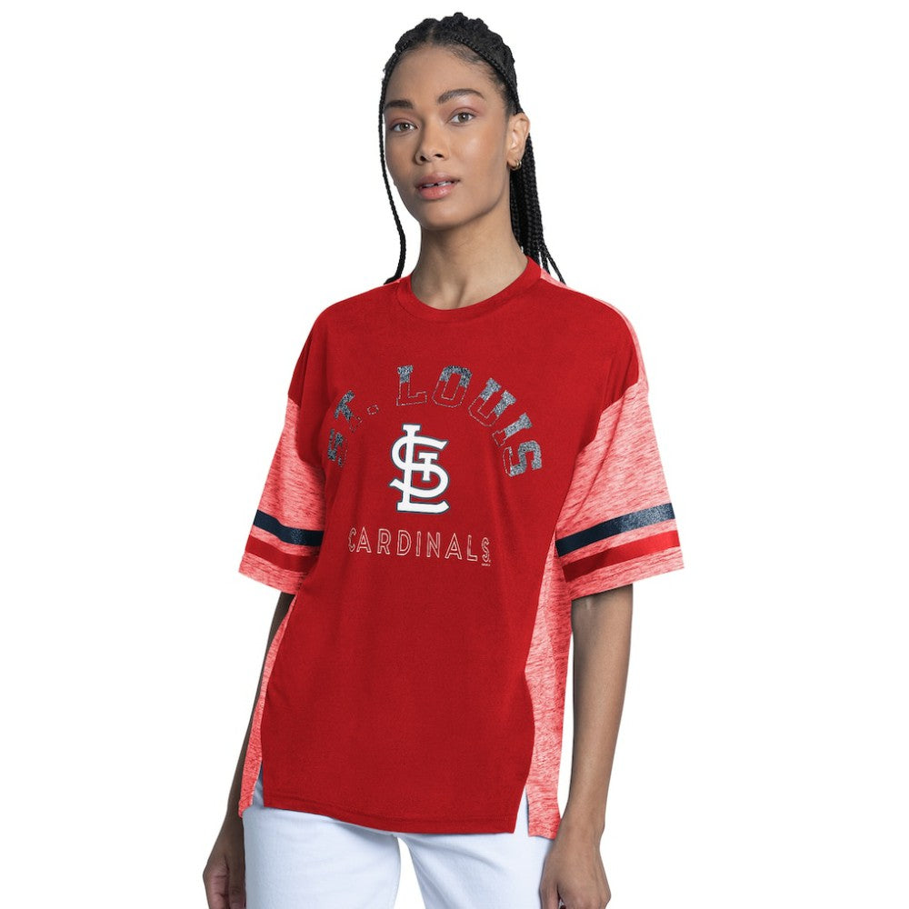 MLB St. Louis Cardinals G-III 4Her by Carl Banks Women's Off-Season Oversized Top