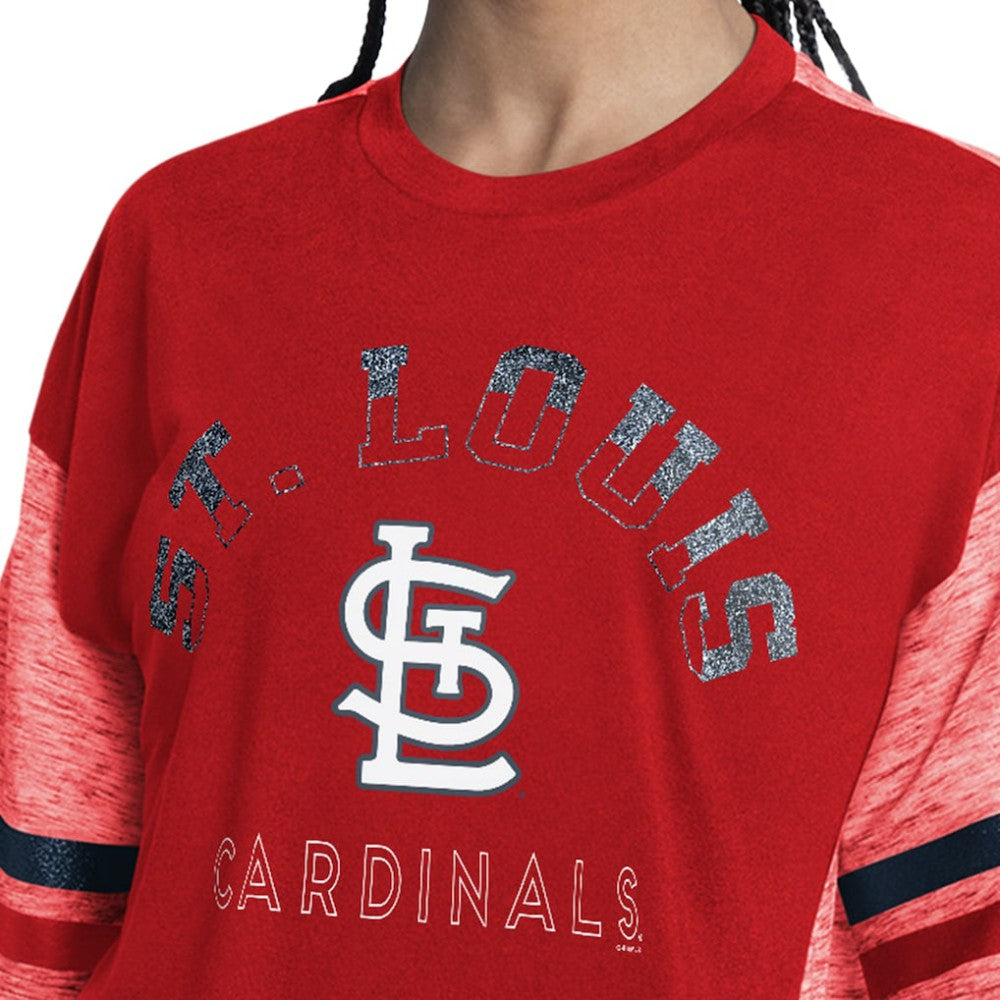 MLB St. Louis Cardinals G-III 4Her by Carl Banks Women's Off-Season Oversized Top