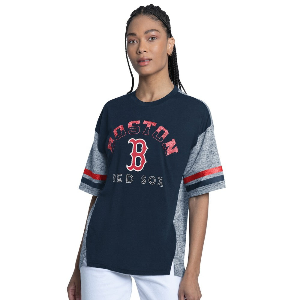 MLB Boston Red Sox G-III 4Her by Carl Banks Women's Off-Season Oversized Top