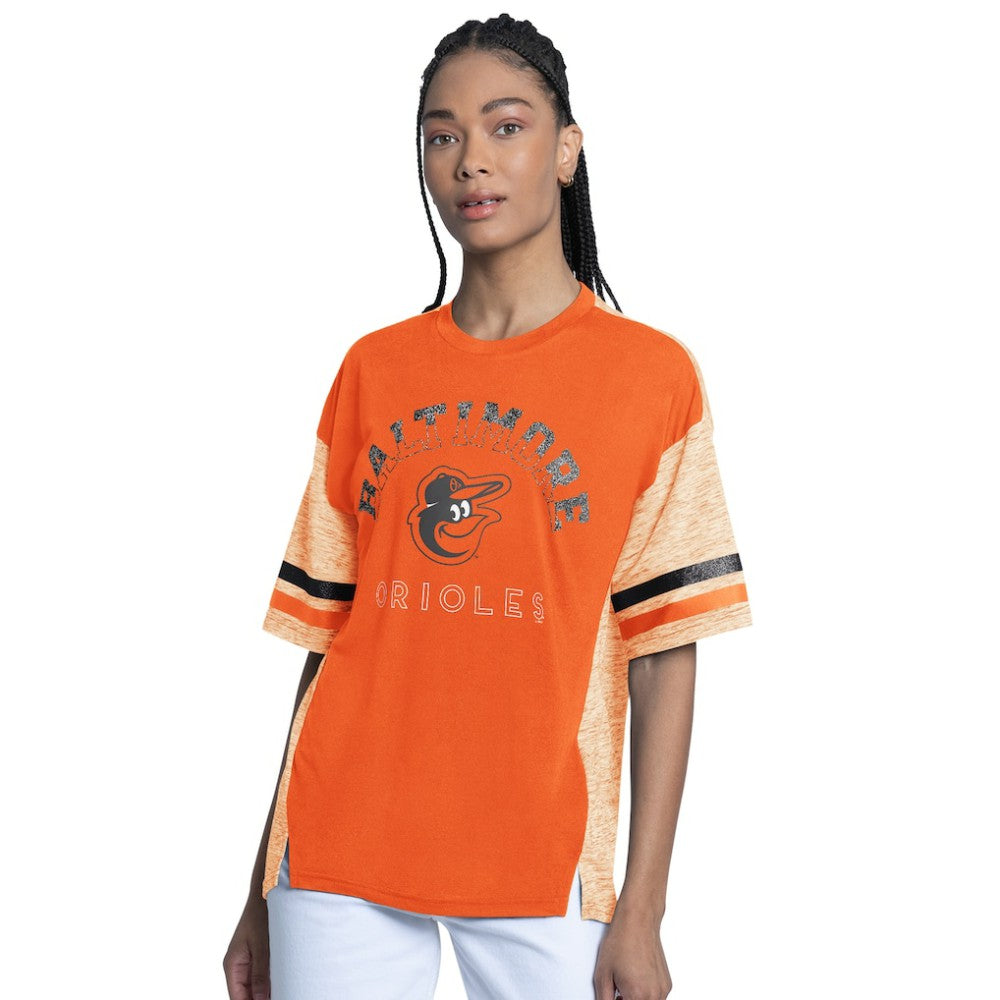 MLB Baltimore Orioles G-III 4Her by Carl Banks Women's Off-Season Oversized Top