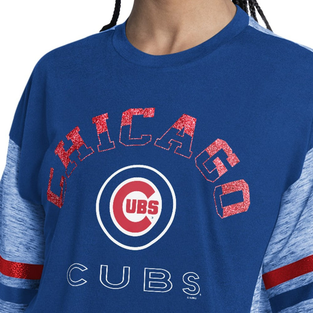 MLB Chicago Cubs G-III 4Her by Carl Banks Women's Off-Season Oversized Top