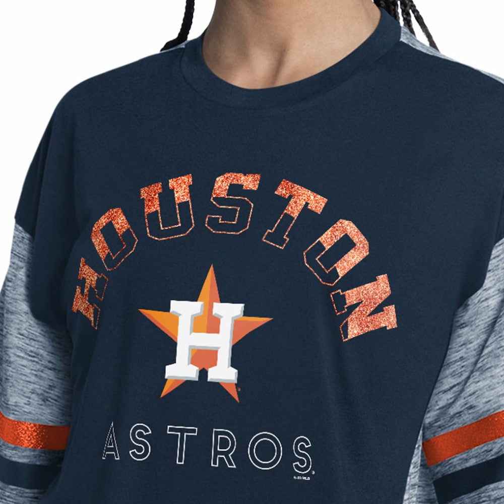 MLB Houston Astros G-III 4Her by Carl Banks Women's Off-Season Oversized Top