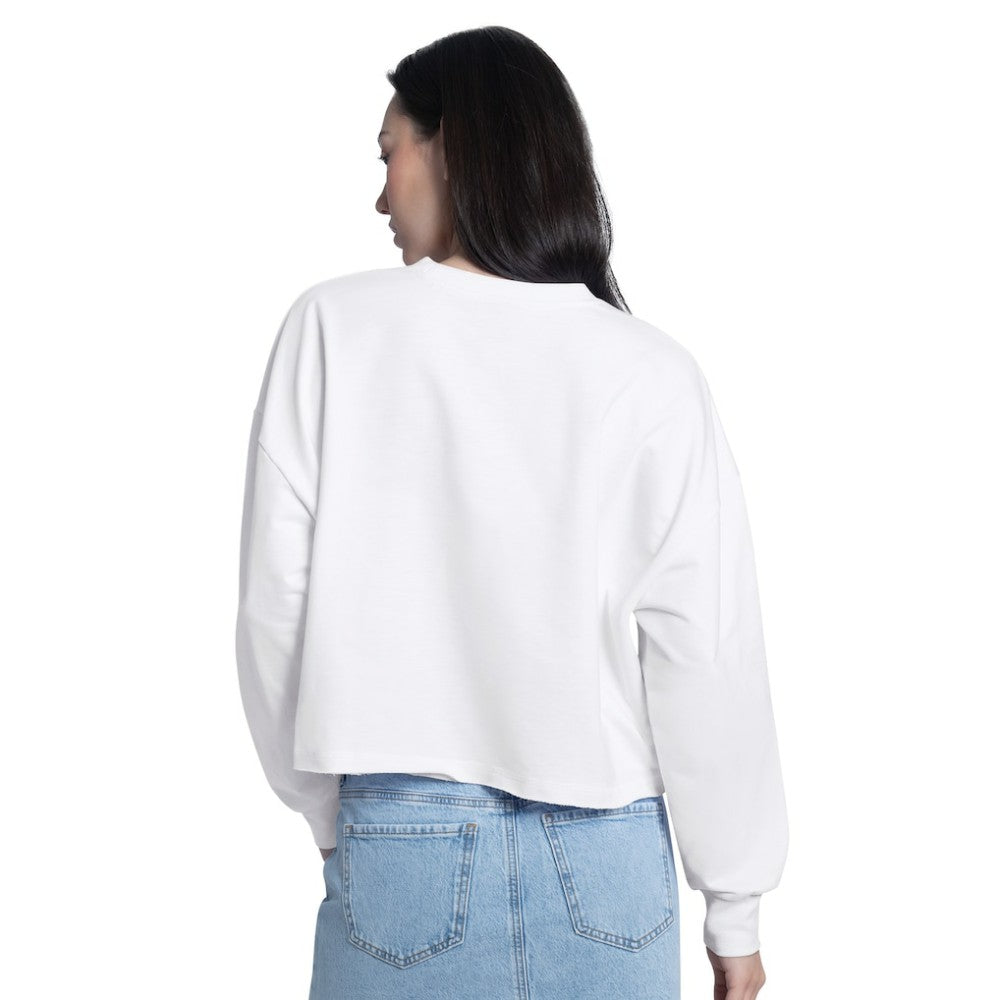 MLB New York Yankees G-III 4Her by Carl Banks Women's Bleachers Cropped Pullover Sweatshirt