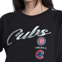 MLB Chicago Cubs G-III 4Her by Carl Banks Women's Classic Play Cropped T-Shirt