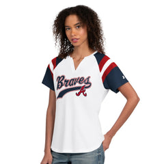 MLB Atlanta Braves Starter Women's Game On Notch Neck T-Shirt