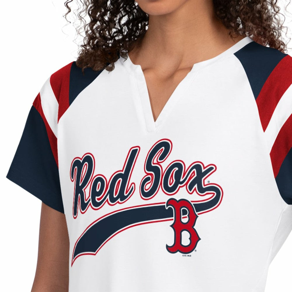 MLB Boston Red Sox Starter Women's Game On Notch Neck T-Shirt