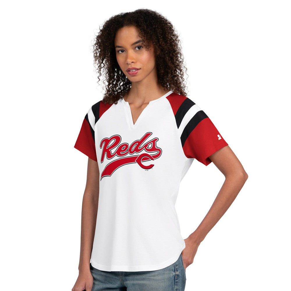 MLB Cincinnati Reds Starter Women's Game On Notch Neck T-Shirt